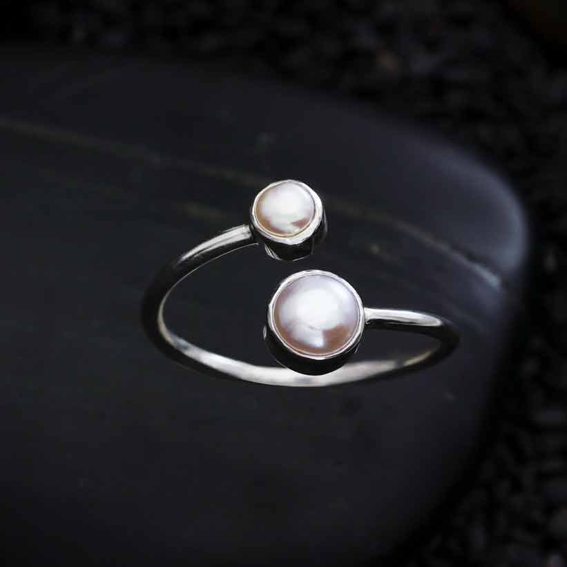Silver Pearl Ring